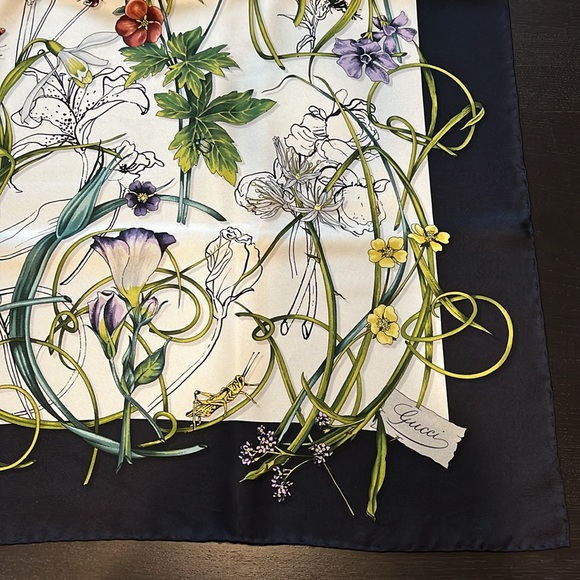 Gucci Silk Floral Scarf - Picture 3 of 6